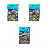 Arma Baskılı Mini Blok Poşet Torba - No : 1 - 22x35 Cm. - Siyah - 100 Adetlik 3 Paket - 1