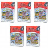 Arma Baskılı Mini Blok Poşet Torba - No : 0 - 20x30 Cm. - Beyaz - 100 Adetlik 5 Paket - 1