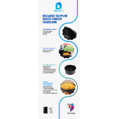 DolphFin Air Fryer Sulu Yemek Tenceresi Philips Xxl Uyumlu Kek, Ekmek, Turta Tavası Paslanmaz Çelik 20.5 Cm SMRT-204 - 3