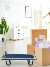 Germany Style 300 kg Koli Yük Paket Taşıma El Arabası 300 kg Kapasiteli Katlanır Tablalı - 2