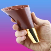 Clara Mobilya Kanepe Sehpa TV Ünitesi Baza Koltuk Ayağı Kahverengi Ceviz Gold Renk 12 cm (4 Adet) - 5
