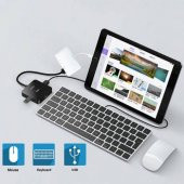 Polham Apple İpad ve İphone İçin Lightning 5in1 HDMI, OTG USB, TF, SD Kart Okuyucu Adaptör Kablosu - 4