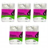 Naksan Arma Şeffaf Naylon 2 lik 23x36 Cm. Bakkaliye Poşeti Torbası - 1 Kg. - Ort. 190 Adet - 5 Paket - 1