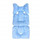 Sevi Bebe Puset ve Oto Koltuğu Minderi Mavi Yıldız Desen - 3