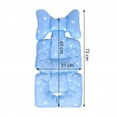 Sevi Bebe Puset ve Oto Koltuğu Minderi Mavi Yıldız Desen - 4