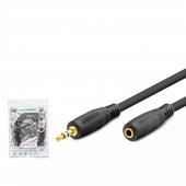 HADRON HDX1020 AUX KABLO M/F 5 METRE SARI UÇ 3.5 MM STEREO SES ÇIKIŞLI KABLO - 1