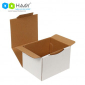 HAAY AMBALAJ 12,5x10,5x8cm Beyaz Kilitli Kutu (25 Adet) - 2
