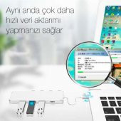 Coofbe Type-C Dönüştürücü 5in1 Type-C Hub Type C to Usb Dönüştürücü 4 Usb Portlu Adaptör Hub Çoklayıcı - 5