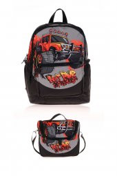 Kids&love 2 Li Set Layer Monster Truck Sırt Çantası Ve Beslenme Çantası - 1
