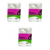 Naksan Arma Şeffaf Naylon 3 lük 25x42 Cm. Bakkaliye Poşeti Torbası - 1 Kg. - Ort. 140 Adet - 3 Paket thumbnail 1