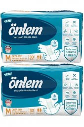 Önlem Hasta Bezi Bel Bantlı Tekstil Yüzey Medium Orta 60 Adet - 1