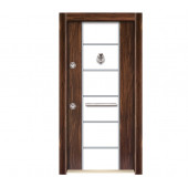 TEZ-3579 Ahşap Kaplama Düz Model Çelik Kap - 1