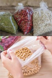 Naksan Arma Şeffaf Naylon 5 lik 30x52 Cm. Bakkaliye Poşeti Torbası - 1 Kg. - Ort. 85 Adet - 5 Paket thumbnail 3