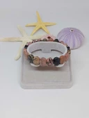 Rodonit Taşı Oval Kesim Unisex Bileklik thumbnail 2