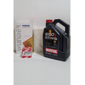 TOYOTA AURİS (E180)  1.3VVT - 1.6 - 1.8 BENZİNLİ FİLTRE ve YAĞ BAKIM SETİ MOTUL 8100 5W30 4L MOTOR YAĞ İLE - 1