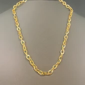 Göz Alıcı Zarafet: Altın Kaplama Kalın Zincir Model Özel Günler Şık Bijuteri Kadın Kolyesi thumbnail 2