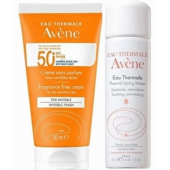 Avene Set 6 - Avene Solaire Spf 50+ Güneş Kremi 50 Ml - Thermal Su 50 Ml - 1