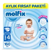 Molfix Bebek Bezi 4 Beden Maxi Aylık Fırsat Paketi 160 Adet - 1