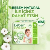 Bebem Natural Bebek Bezi 4 Beden Maxi Aylık Fırsat Paketi 150 Adet - 9