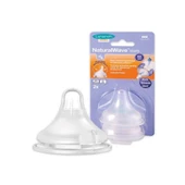 Lansinoh Natural Wave Biberon Emziği - Yavaş Akış - 1