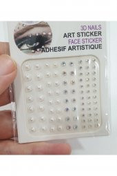 Acousticworld Makyaj Yüz Taşı Makyaj Yüz Taşı Stickers Tırnak Makyaj Taşı Yapışkan Aksesuar - 1