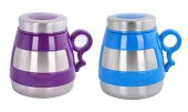 Andoutdoor AND431 İçi Dışı Çelik Plastik Desenli Kupa Mug-STD - 1