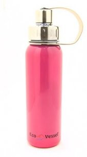 Eco Vessel Paslanmaz Çelik Vidalı Başlık Termos 0.75 Litre-PEMBE - 1