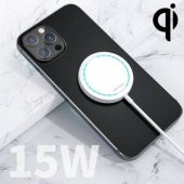 Polham Ultra İnce Mıknatslı 15W Kablosuz Şarj Wireless Şarj İphone Samsung Huawei Kablosuz Şarj - 1