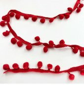 KIRMIZI ŞERİT PONPON 2MT - 1