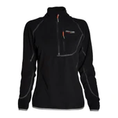 FreeCamp Kadın Yarım Fermuar Polar-SİYAH thumbnail 7