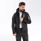 FreeCamp Eagle Softshell Ceket-SİYAH-TURUNCU - 3