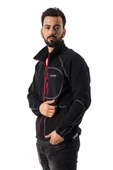 FreeCamp Man Full Zipper Fleece Polar-SİYAH-KIRMIZI - 2