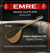 Emre 0.20 mm Siyah Takım Tel - Elektro Bağlama Teli 020 - 1
