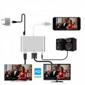 Polham Apple İphone ve İpad İçin VGA AV Audio Kablosu, Apple VGA AV Audio Dönüştürücü Kablosu - 2