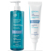 Ducray Keracnyl Yıkama Jeli 400 ml - Ducray Keracnyl PP+ Creme 30 ml - 1