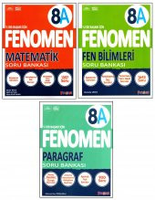 Fenomen 8. Sınıf LGS Matematik (A) + Fen Bilimleri (A) + Paragraf (A) Soru Bankası 3 Kitap - 1
