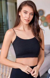 Berrak 8031 Bayan İp Askılı 2 li Yarım Atlet Büstiyer Siyah-Beyaz - 3