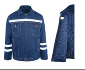 Kot İş Montu Kapitoneli Myform 3110 Sona Denim 12 Ons Renk Mavi - 2