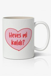 Hevesmi Kaldı Baskılı Kupa Bardak Baskılı Kahve Kupa Bardak - 1