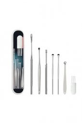Fontenay Spiral Kulak Temizleme - Paslanmaz Çelik Temizleme Seti Komedon 6lı Set - 1