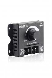 DC 12V 24V 30A Led Sürücü Dimmer  360W 720W Voltaj Ayarlı Ampul - 3
