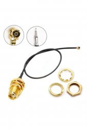 6dBi SMA Erkek Anten 35cm Ipex Kablo Ufl Soket Dual Band 2.4GHz - 4