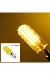 T10 Silikon Sarı Led DC 12V Araba Aydınlatma Ampul Yan Park Lamba - 4