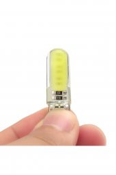 T10 Silikon Sarı Led DC 12V Araba Aydınlatma Ampul Yan Park Lamba - 5