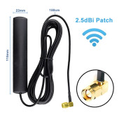2.5dBi Patch Anten 1.5 Metre Sma Erkek 433Mhz 50ohm Gsm Gprs Wifi - 1