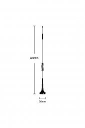 12dbi Dış Mekan Anten Sma Erkek 1.5 Metre Kablo - 3