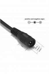 5.5mm x 2.1mm 15cm Dişi Adaptör Kablosu 22Awg 36V 3A Besleme - 1