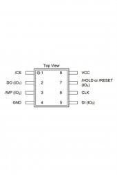 Winbond W25Q128JVSIQ 128M-bit Seri Flash 3.3V SPI  Hafıza Entegresi 65536 Sayfa Uniform 4KB - 7