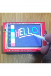 2.4 inch 320x240 TFT Lcd Shield + Resiztif Dokunmatik + MicroSD Soket Reset Butonu 18bit 262K Renk - 1