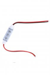 DC 12-24V 3 Tuş Led Dimmer Hafızalı 12A 3 Modlu 5050 3528 5630 - 1